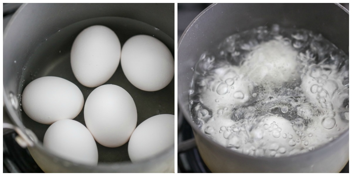 Egg ice bath for hard-boiled eggs