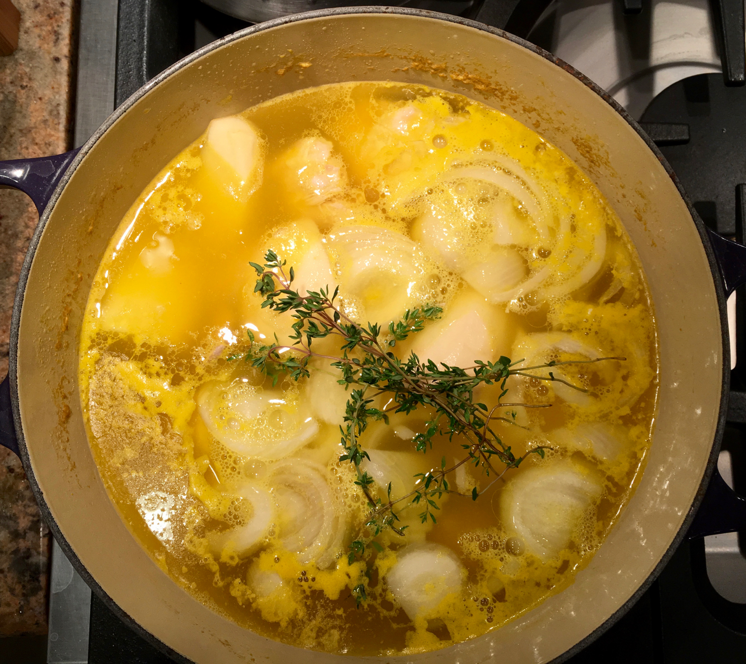 Jamaican Chicken Soup with Dumplings