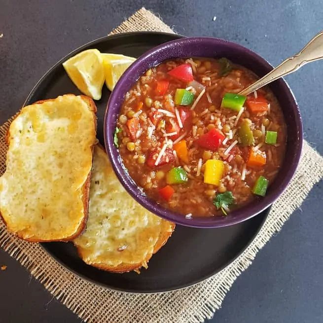 Vegan Stuffed Pepper Soup