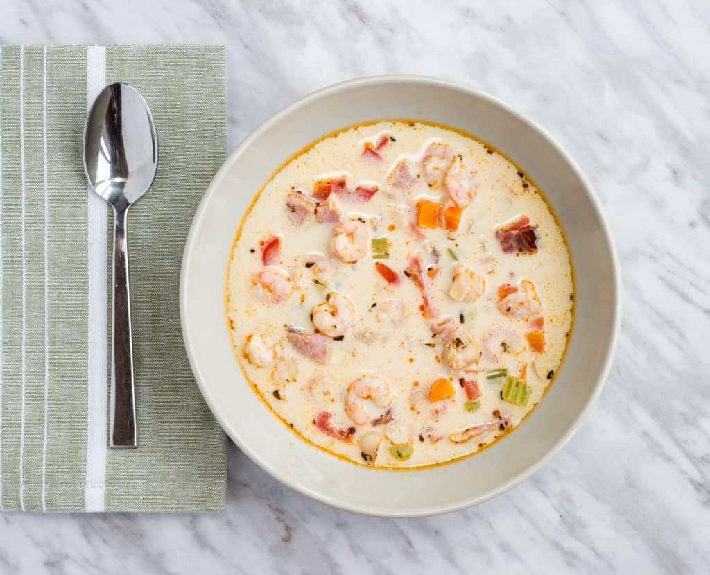 Shrimp Chowder With Chipotle