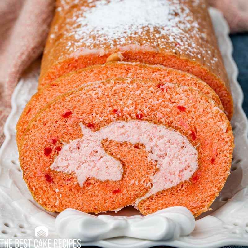 roll cake made from cake mix