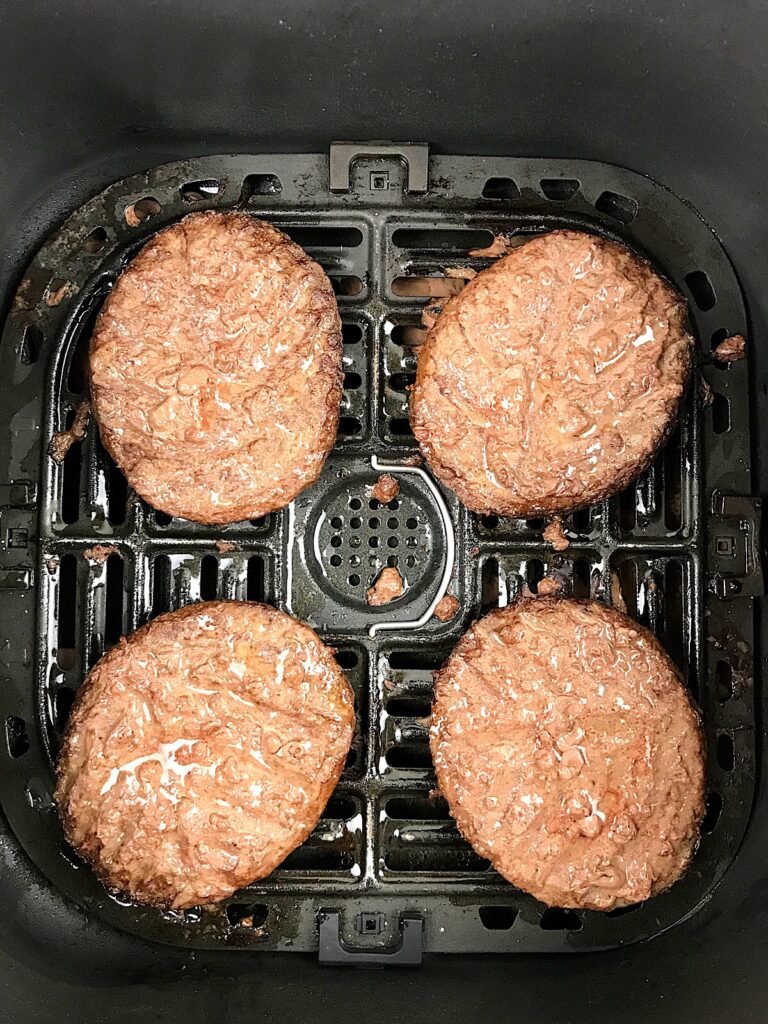 How to fry frozen hamburger patties in the air