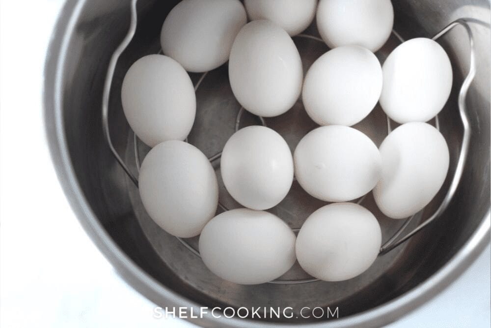 Eggs in the Instant Pot from the Cooking Mode on the Shelf