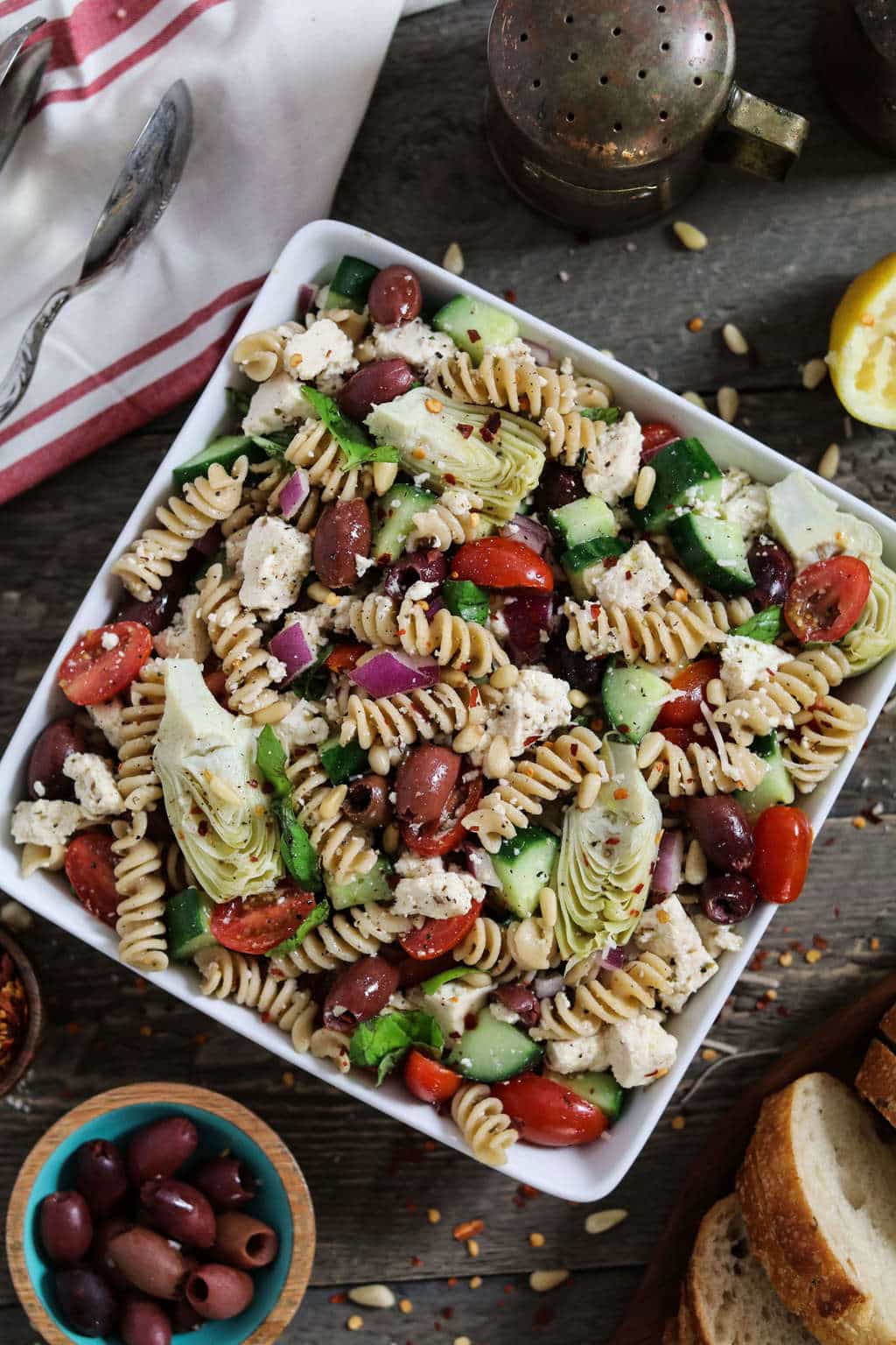 Vegan Mediterranean Pasta Salad