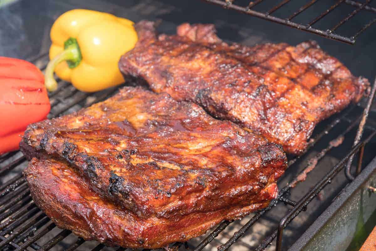 delicious grilled pork ribs