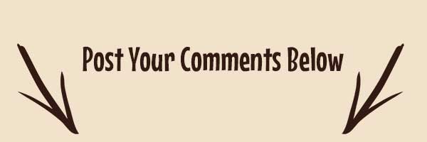 Post your comments below