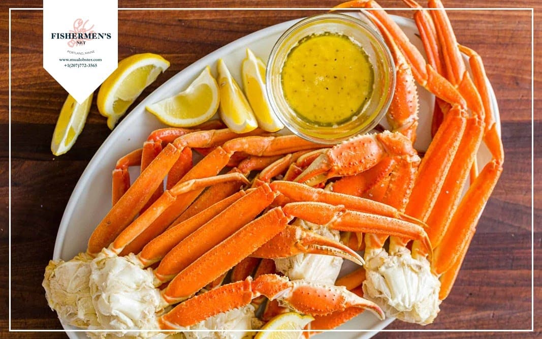 Sauce served with crab legs