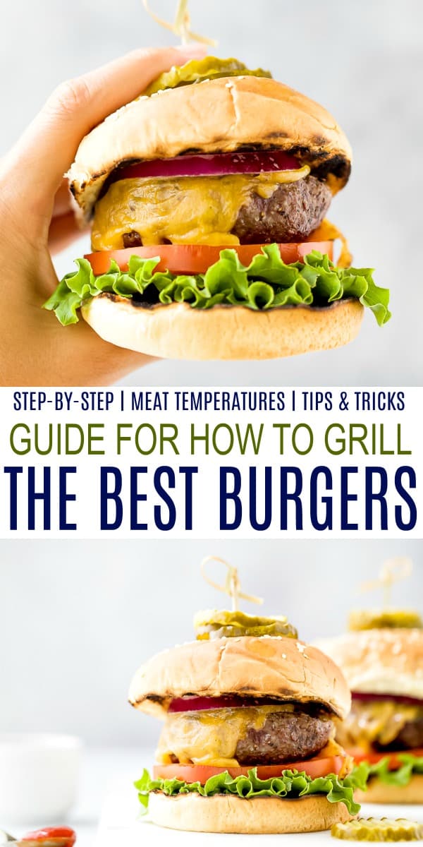 pinterest collage for the ultimate guide on how to bake the best burgers