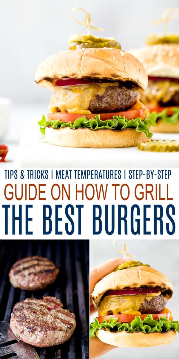 pinterest collage for the ultimate guide on how to bake the best burgers