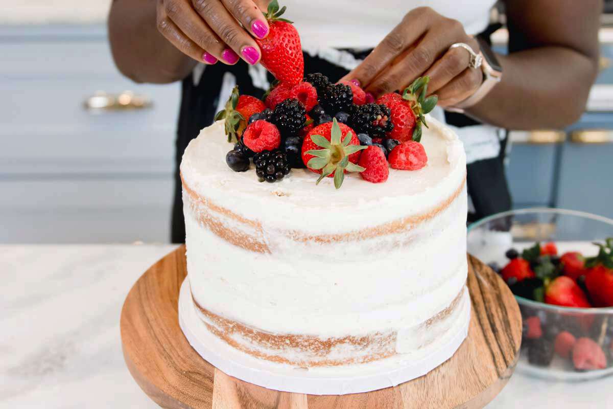 Zainab topping with berries