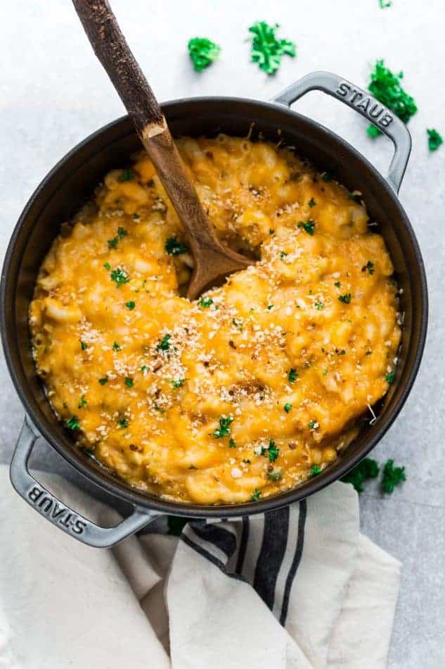 Instant Pot Macaroni and Cheese cooks to perfection and softens in less than 30 minutes in the pressure cooker. Best of all, it's easy and loaded with 2 cheeses!