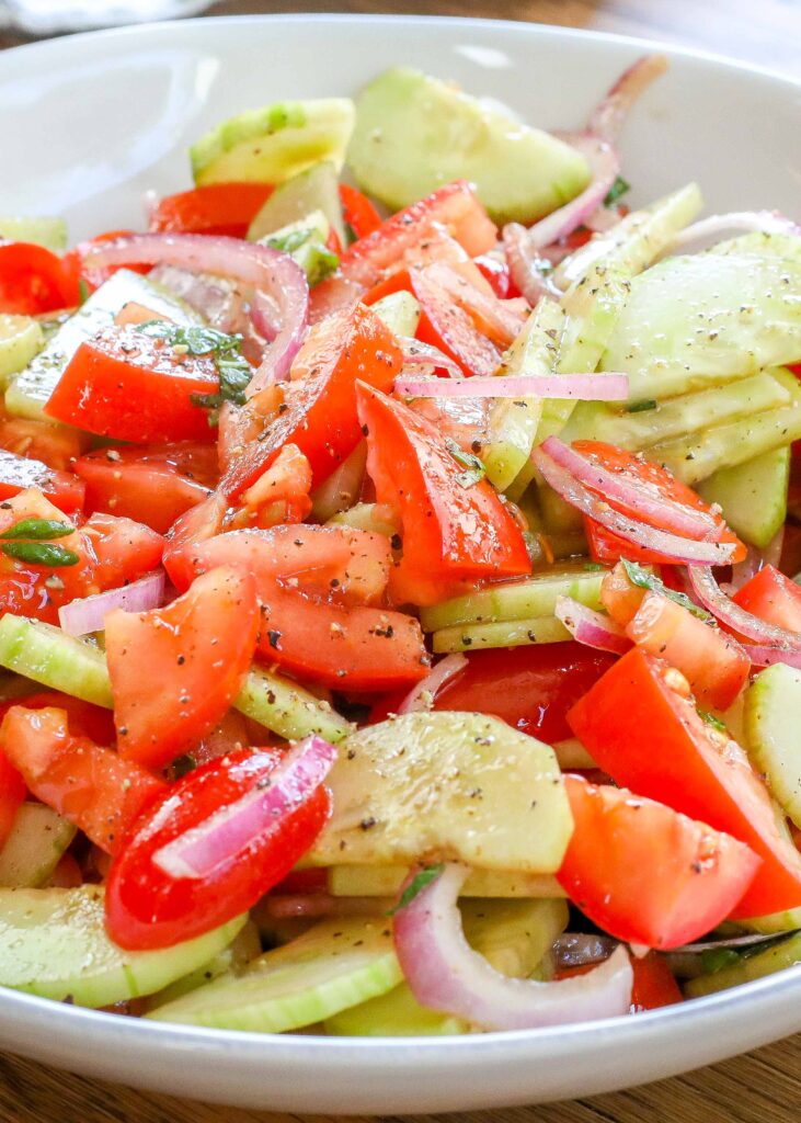 Cucumber Tomato Salad Making the Most of Summer