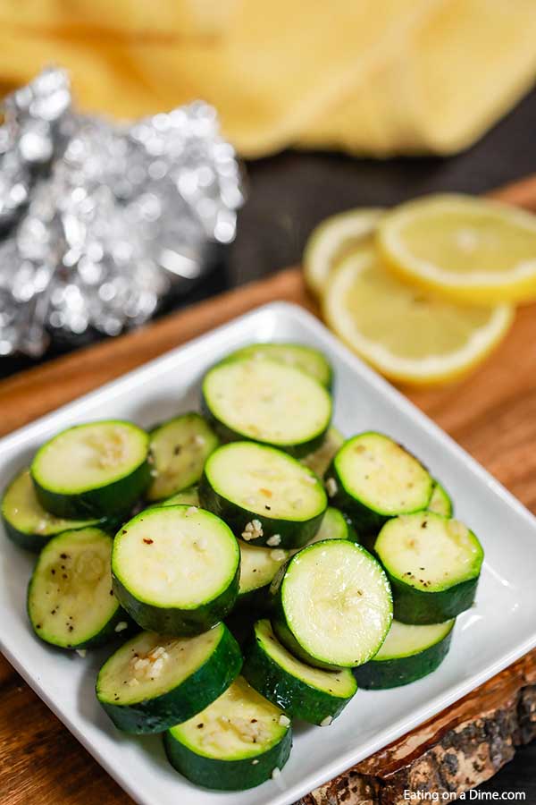 The Zucchini foil wrap recipe is the simplest accompaniment and cleanup is easy. The vegetables taste best from the grill and it is very frugal.