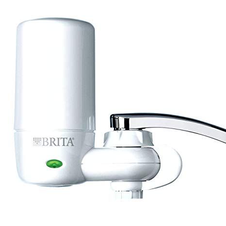 Review of water filtration system at faucet Brita