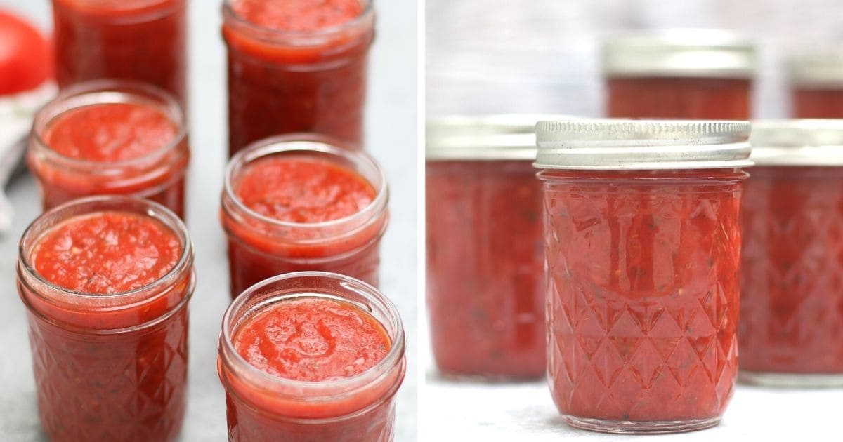 pizza sauce in canned jars