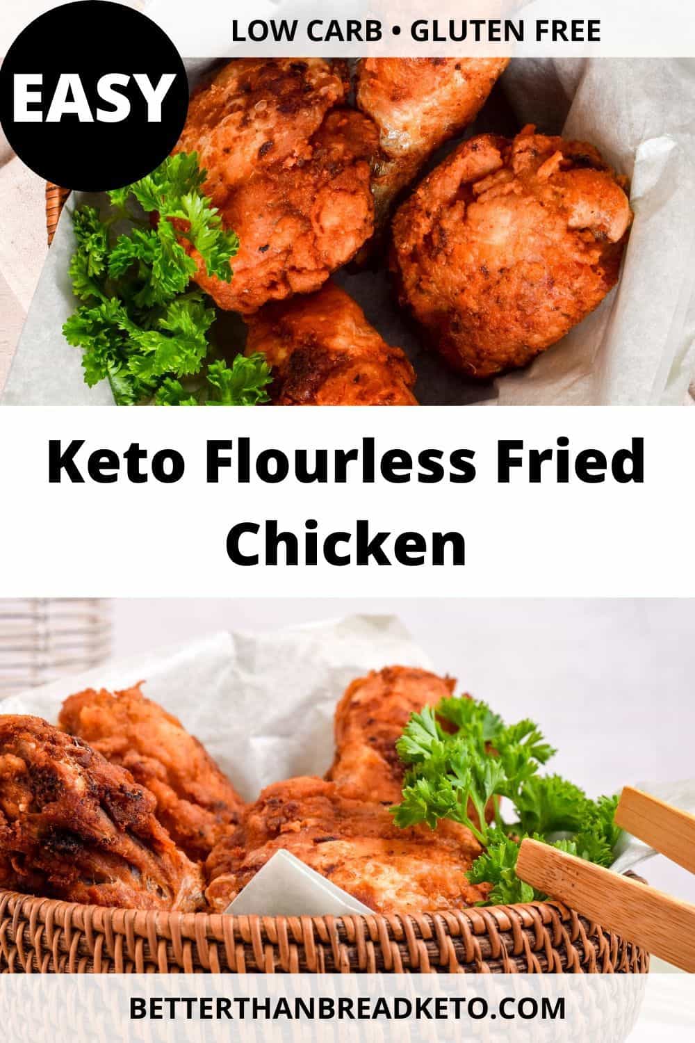 Keto flour-free fried chicken