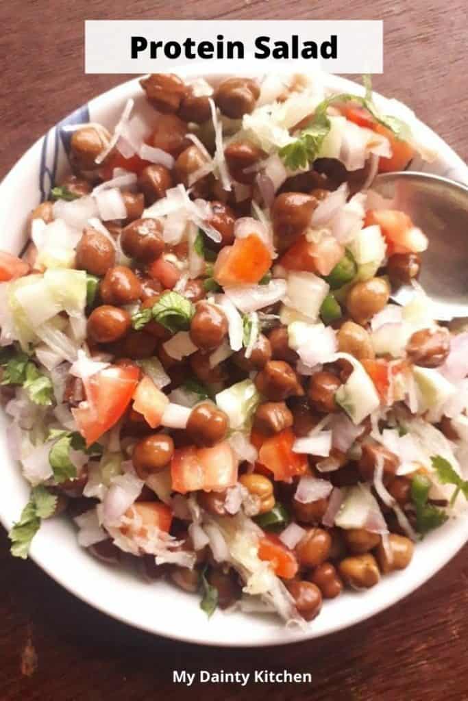 kala chana salad for weight loss