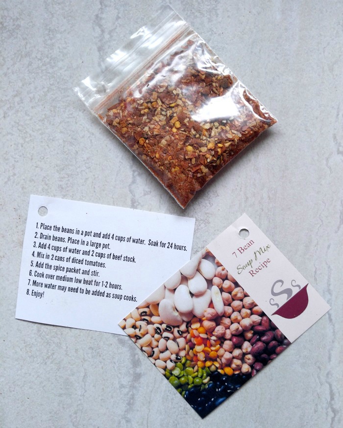 Spice packs, jar labels and recipes