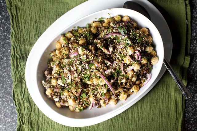 lentil and green bean salad