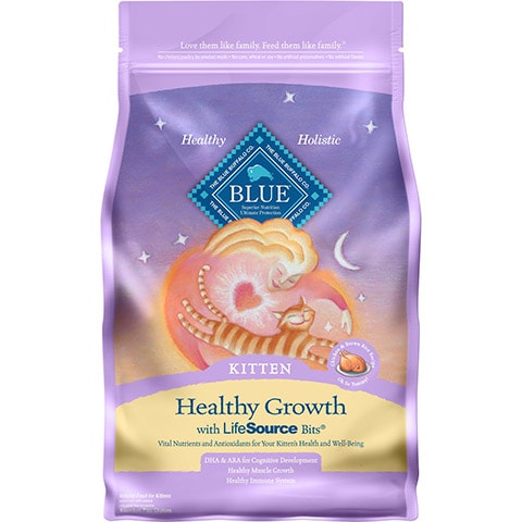 Blue Buffalo Healthy Growth Kitten Chicken & Brown Rice Recipe Dry Cat Food