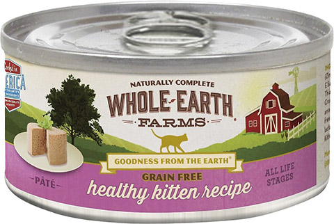 Whole Earth Farms Grain-Free Real Healthy Kitten Recipe Canned Cat Food