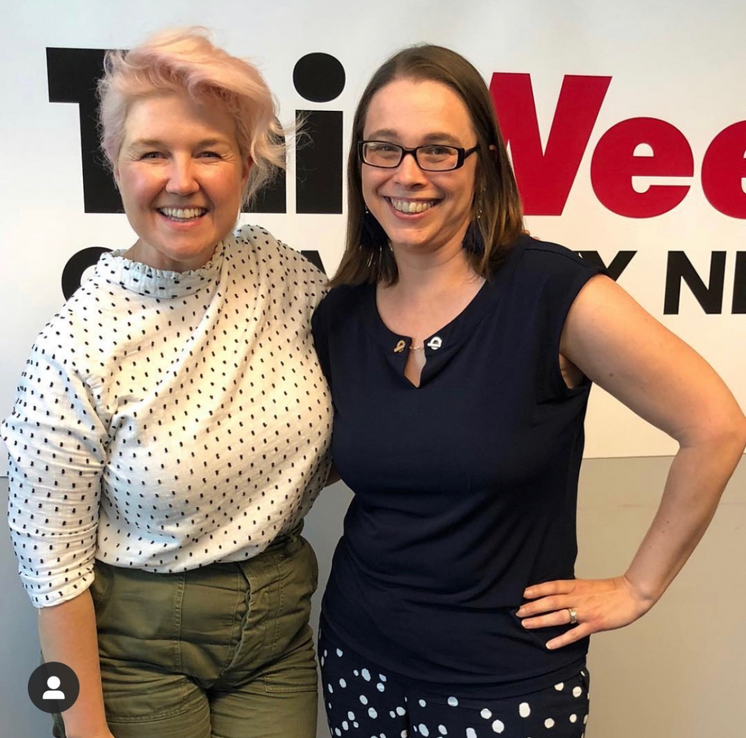 Jeni Britton Bauer and Julie Miller at This Week's News