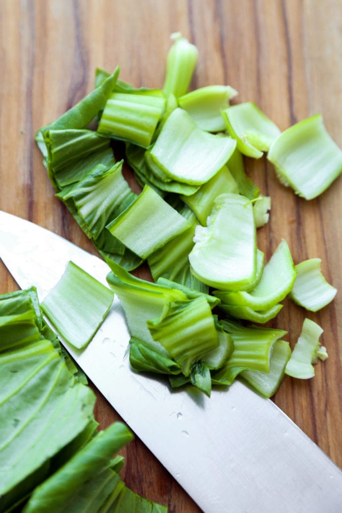 How to cut Bok Choy