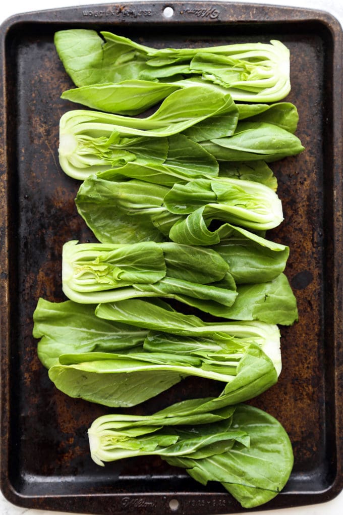 How to grill Bok Choy