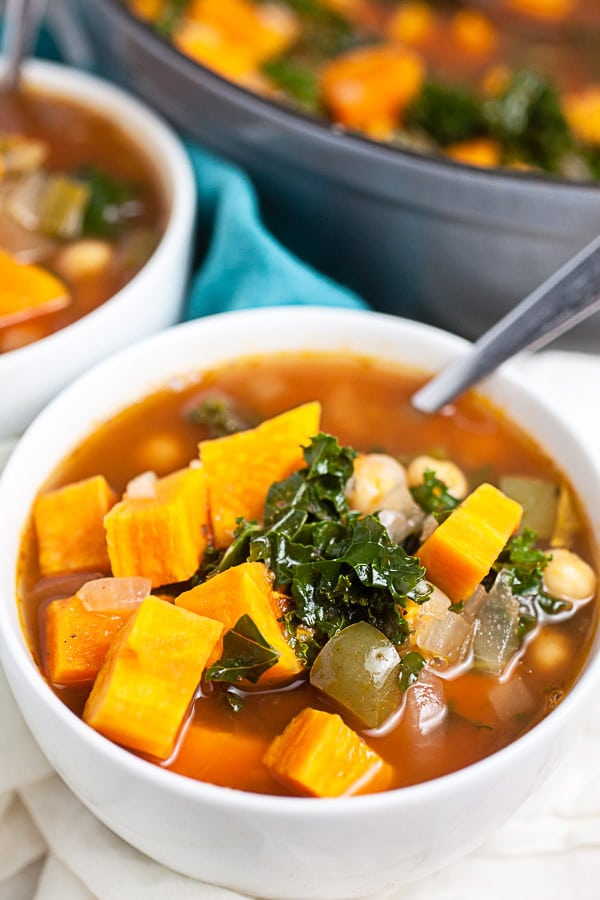 Creamy Root Vegetable Soup | Dutch Oven Vegetarian Soups