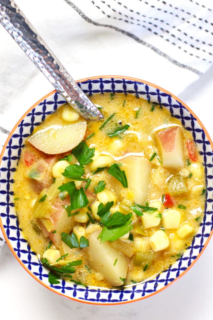 Ham Potato Chowder | Dutch Oven Chowder