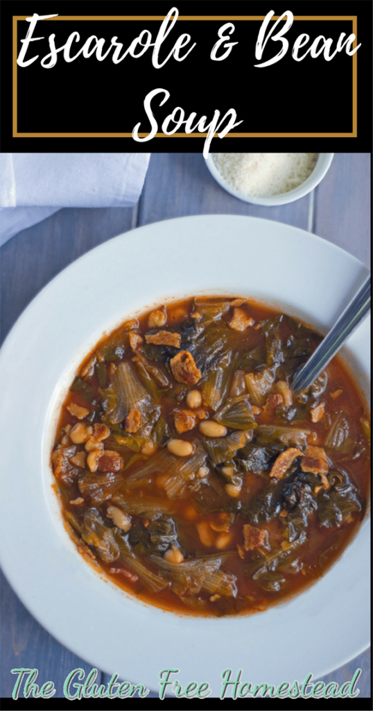 Gluten Free Escarole and Bean Soup | Dutch Oven Soups