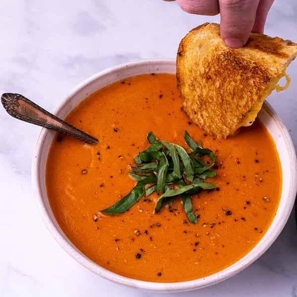 Creamy Tomato Bisque | Dutch Oven Soups