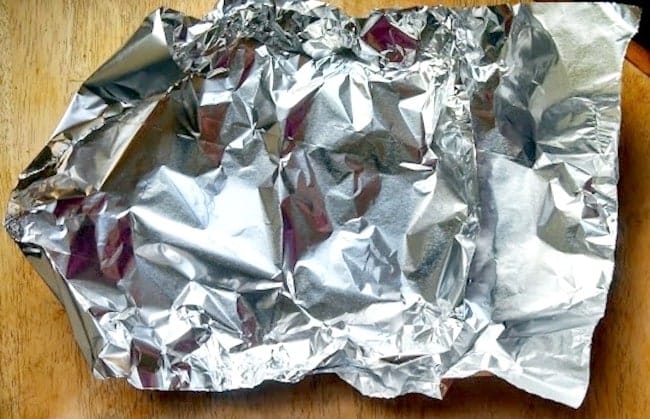 Heavy-duty foil for grilling vegetables