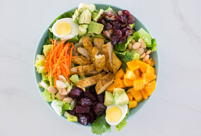 Moroccan-style chicken salad