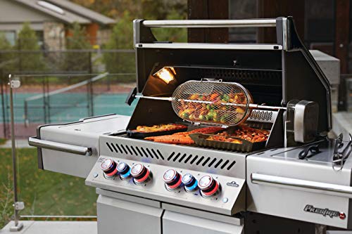Napoleon PRO500RSIBPSS-3 Prestige PRO 500 propane gas grill with infrared rear and side burners, stainless steel