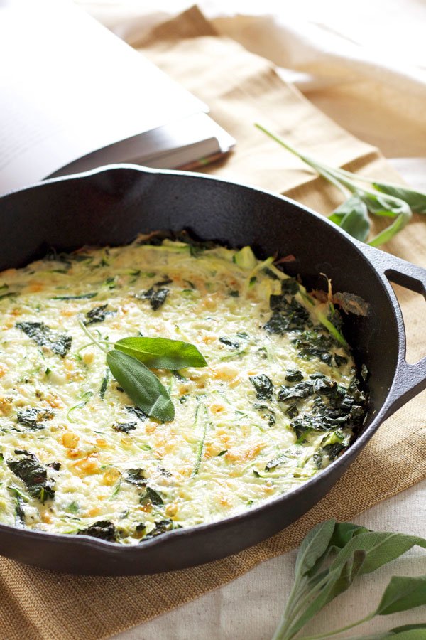Zucchini, Kale and Sage Frittata | Formula runner | One of my best frittatas