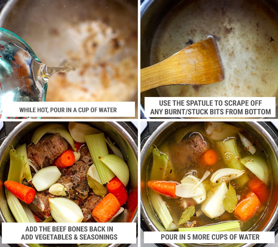 Make Instant Pot beef bone broth step 2