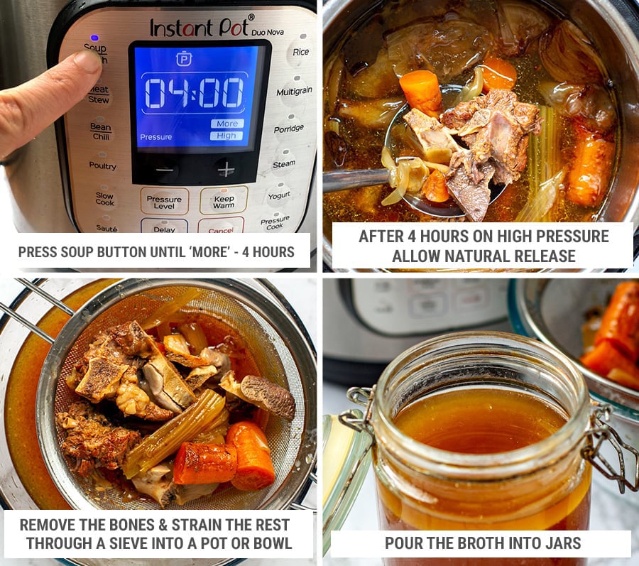 How to make Instant Pot beef bone broth step 3