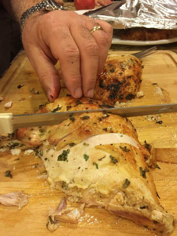 sliced ​​turkey breast