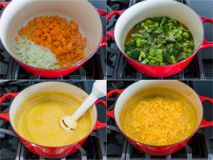 How to make Broccoli and Cheese Soup Step by Step Photo