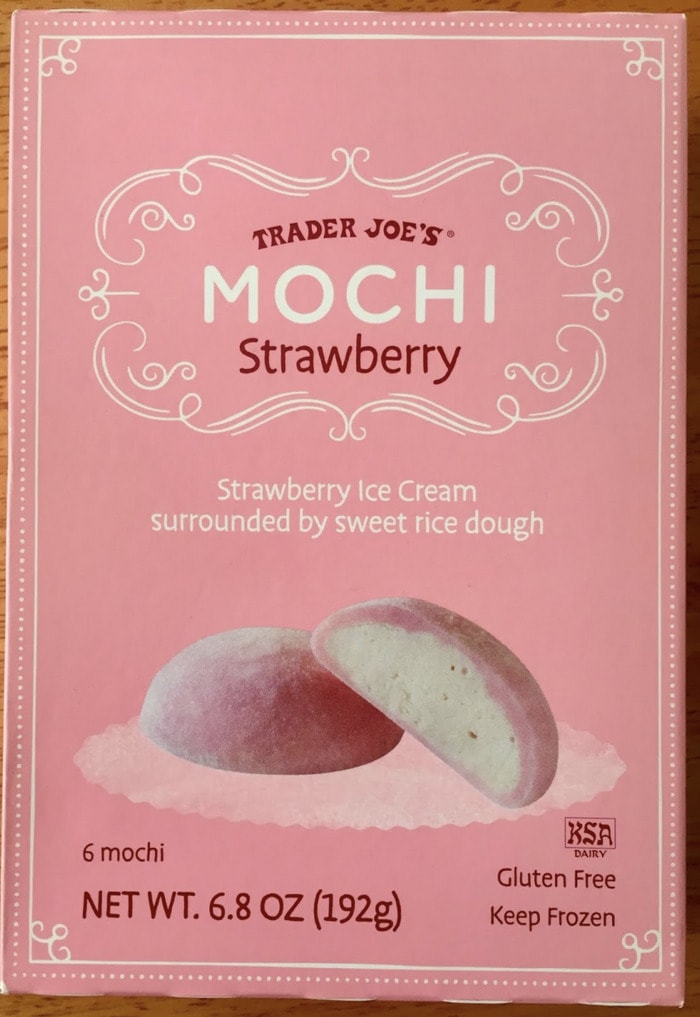 Trader Joes Mochi - Strawberry Mochi Ice Cream