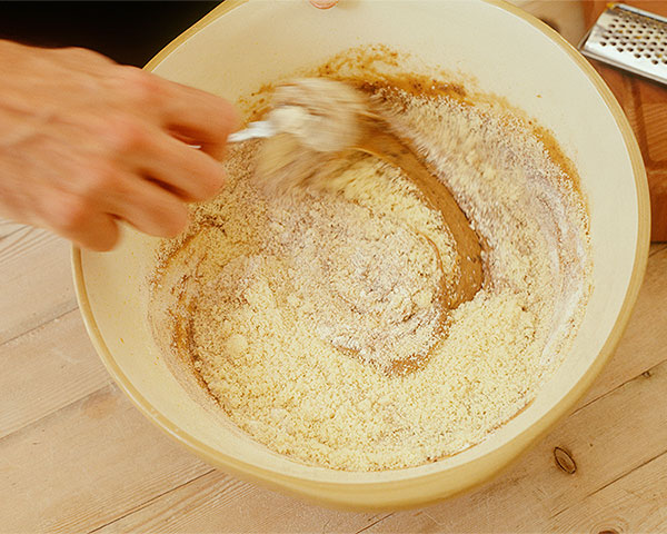 Fold the dough carefully