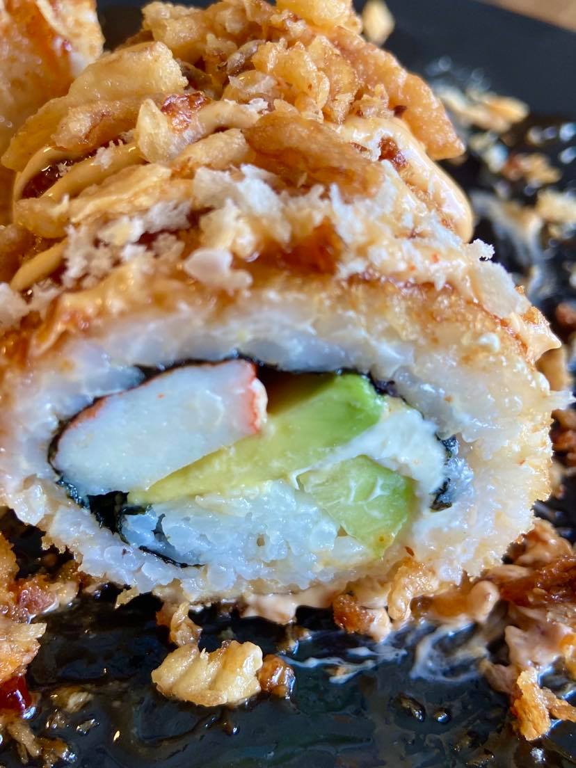 How to fry sushi