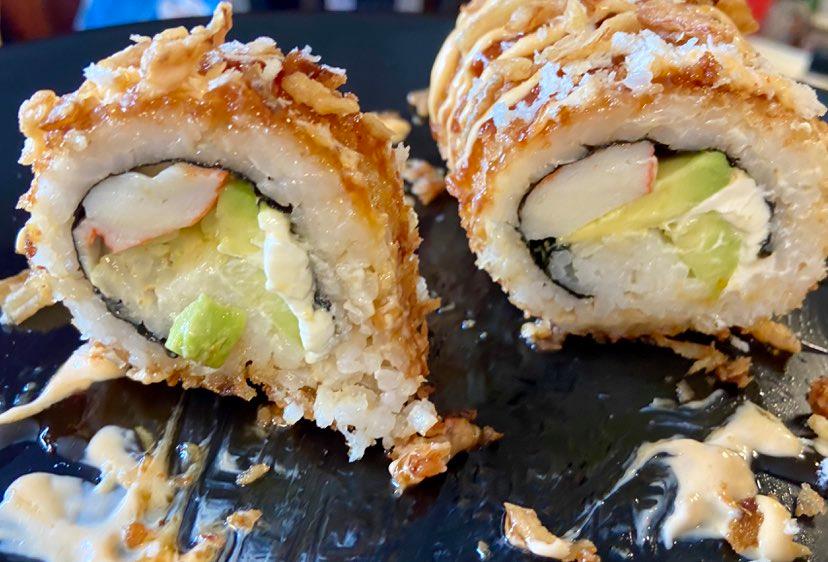 How to fry sushi