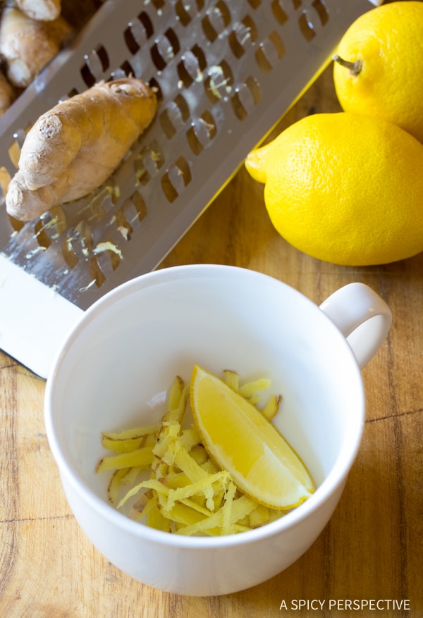 The perfect lemon ginger detox tea recipe