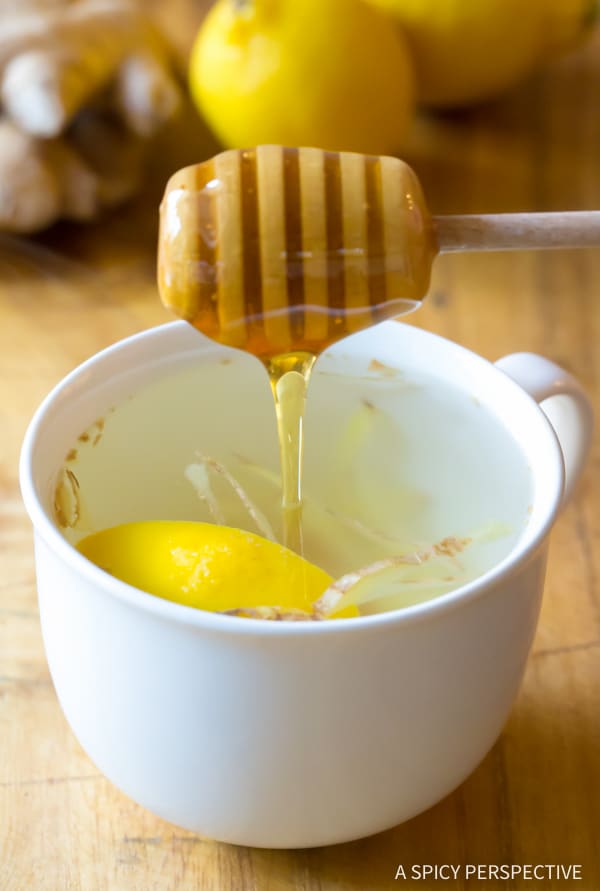 Simple lemon ginger detox tea recipe