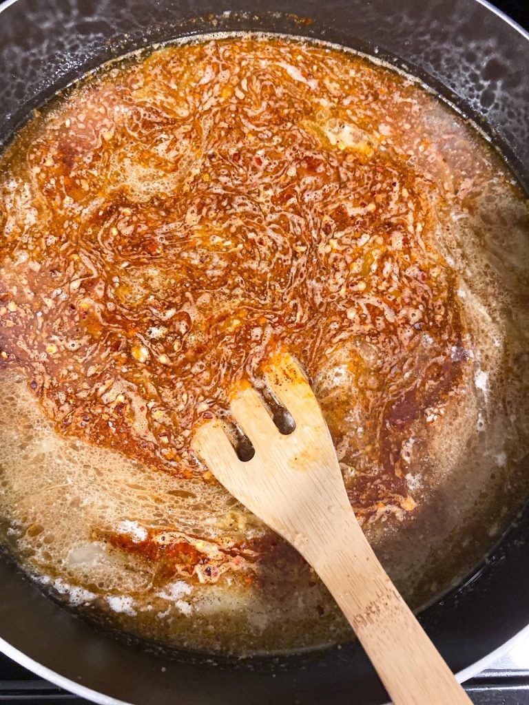 Boiled seafood garlic butter sauce