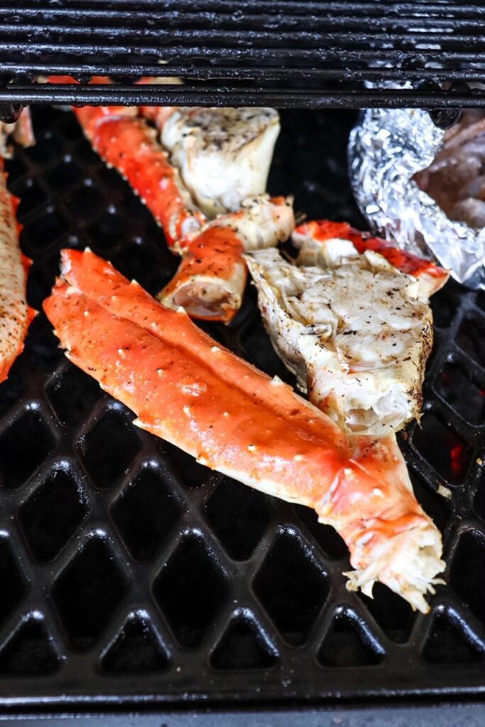 How to bake grilled king crab legs