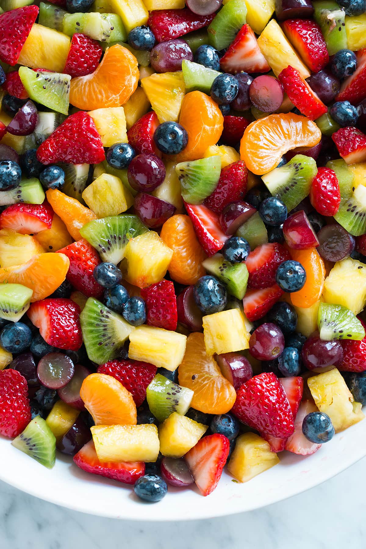 Close-up image of fruit salad.