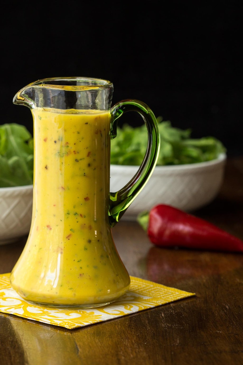 Sweet and sour mango salad dressing